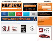 Tablet Screenshot of inzertexpres.cz